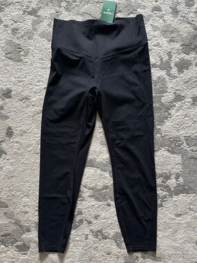 [HALARA] Black High-Waist Leggings with Side Pockets